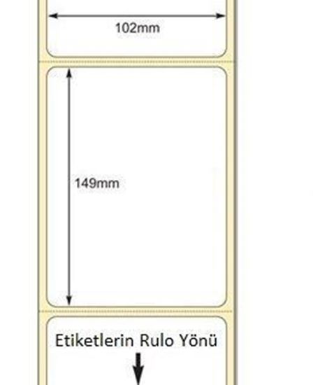 102 x 149 mm Direkt Termal Etiket